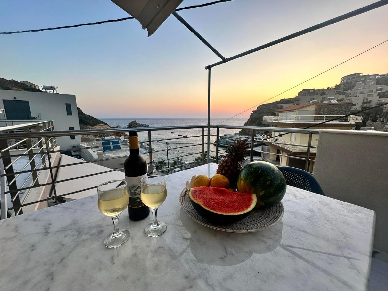 Popis Sea View Apartments Agia Pelagia  Buitenkant foto