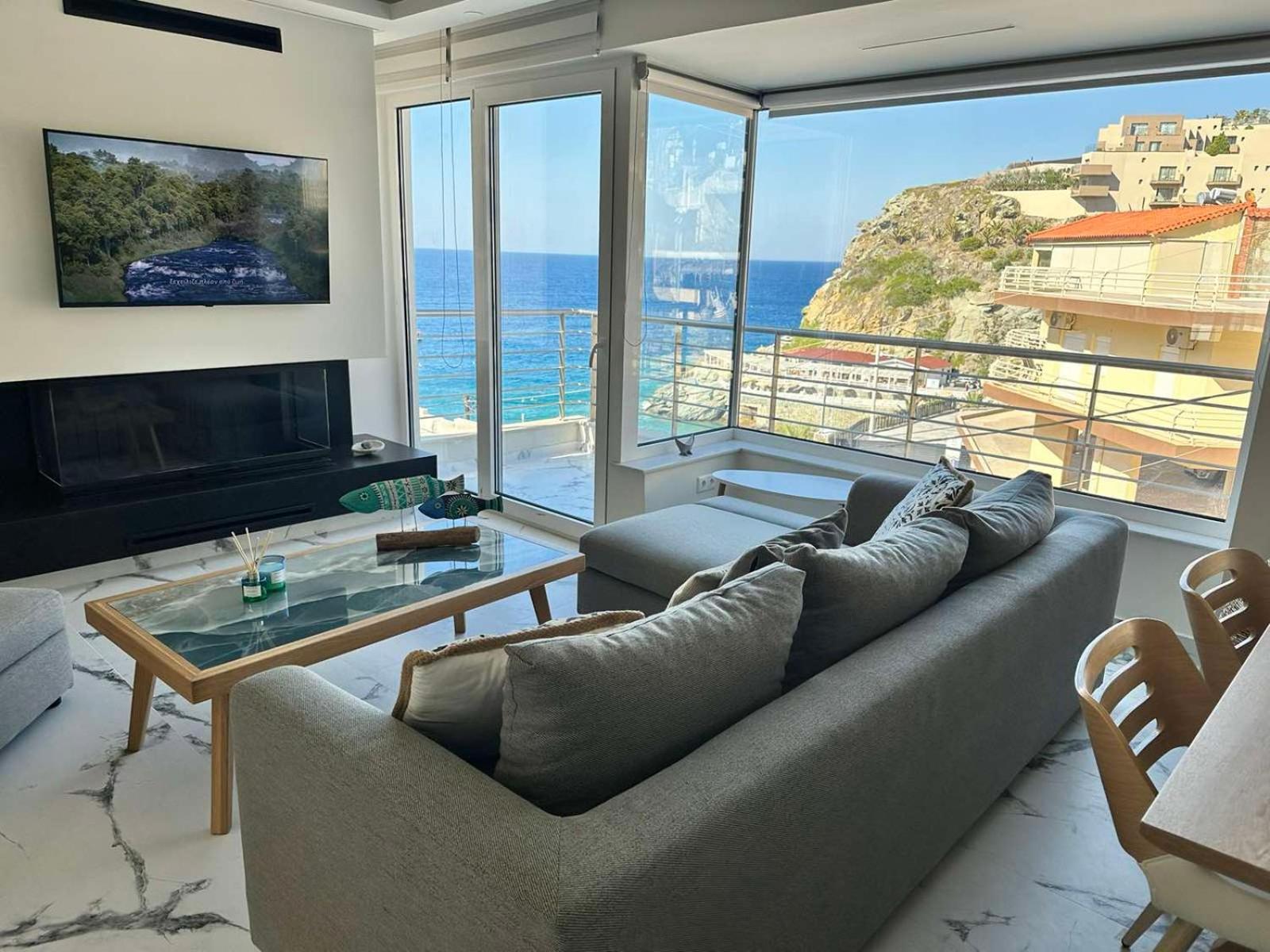 Popis Sea View Apartments Agia Pelagia  Buitenkant foto